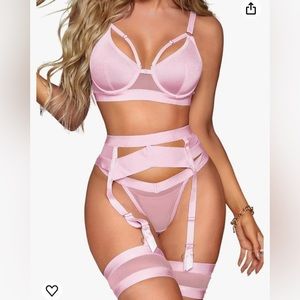 NWOT Kaei & Shi Pink Lingerie